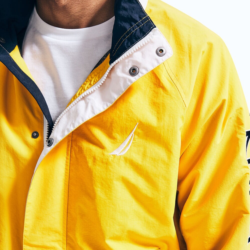 LIGHTWEIGHT LOGO WINDBREAKER JACKET,Old Gold,large