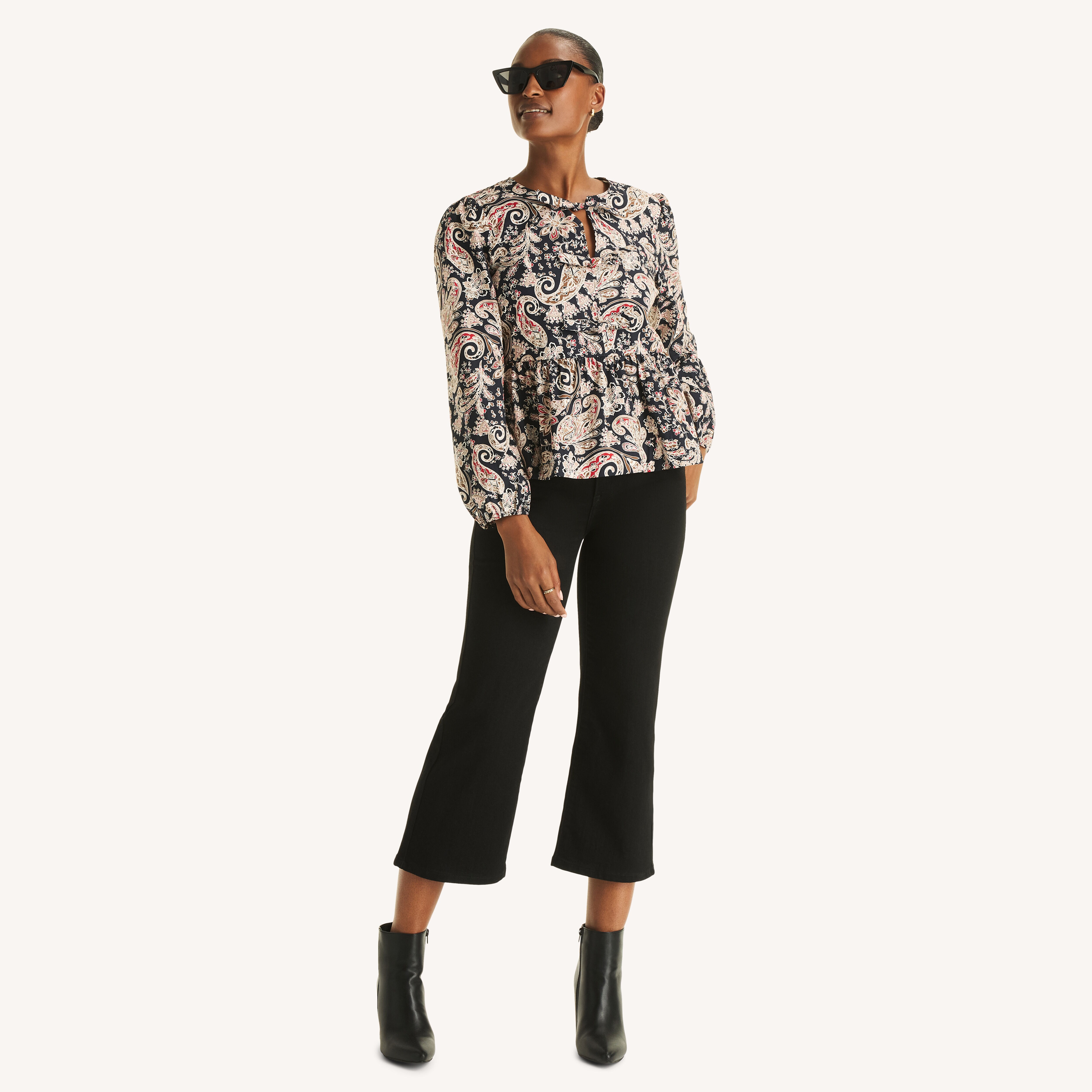 Printed Bow Tie Top | Nautica