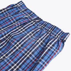 PLAID COTTON BOXER,Distressed Blue Wash,large
