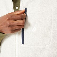 BRAND ICON FLEECE VEST,Oatmeal Heather,large