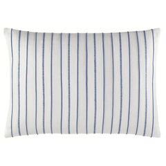Trawler Striped Throw Pillow,Bright White,large
