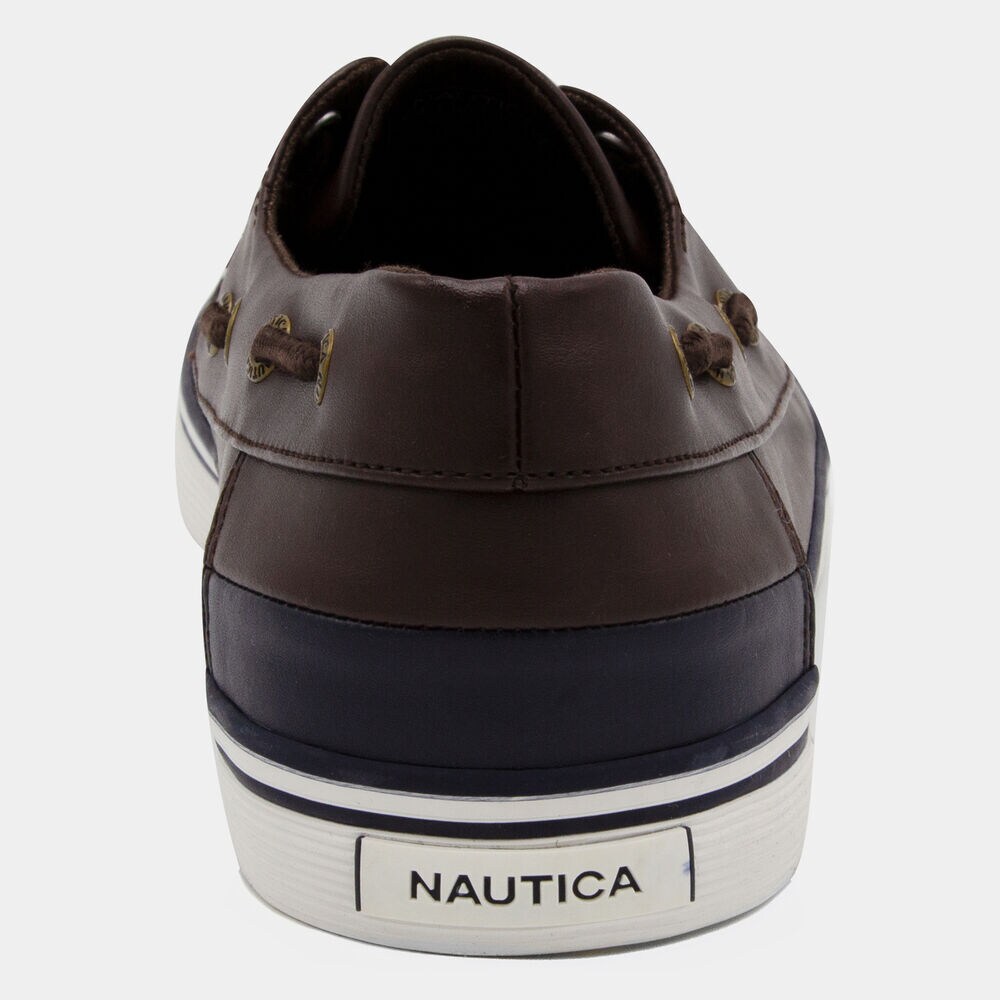 Galley 2 Boat Shoe in Black/Brown,True Black,large