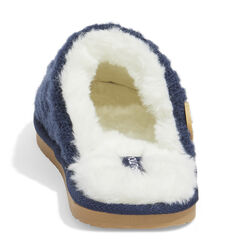 TERRA CABLE KNIT SLIPPERS IN NAVY,Navy,large