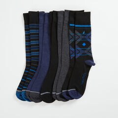 LOGO DRESS SOCKS, 5-PACK,Black,large