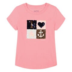 Toddler Girls' Icon Blocks T-Shirt (2T-4T),Purple,large
