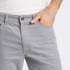 STRAIGHT FIT CORDUROY PANT WITH STRETCH,Seal Grey,large