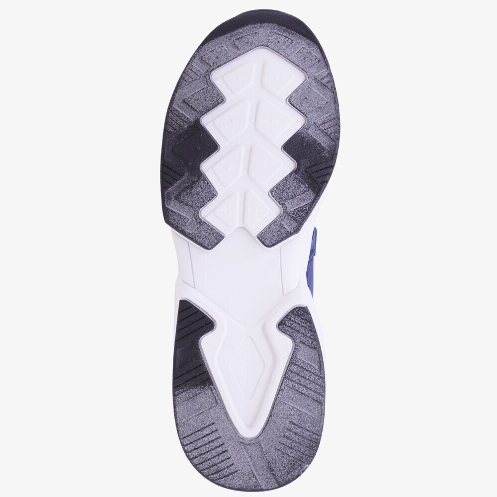 TEXTURED EMBOSSED LOGO SNEAKER,Navy,large