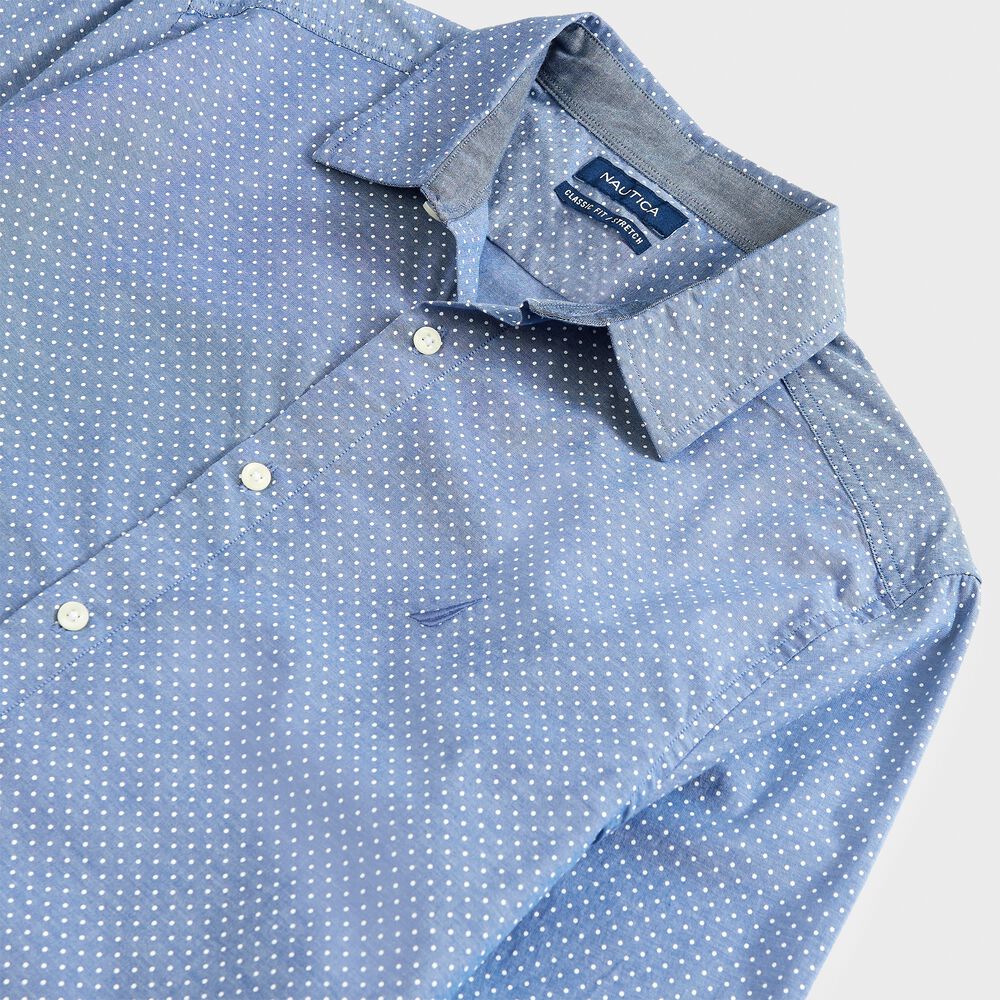 POLKA DOT OXFORD SHIRT,Limoges,large
