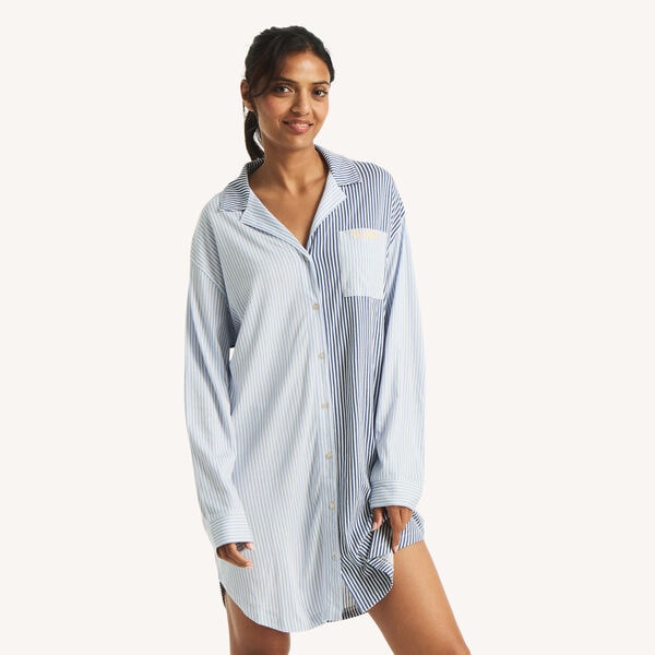 Button-Front Sleep Dress