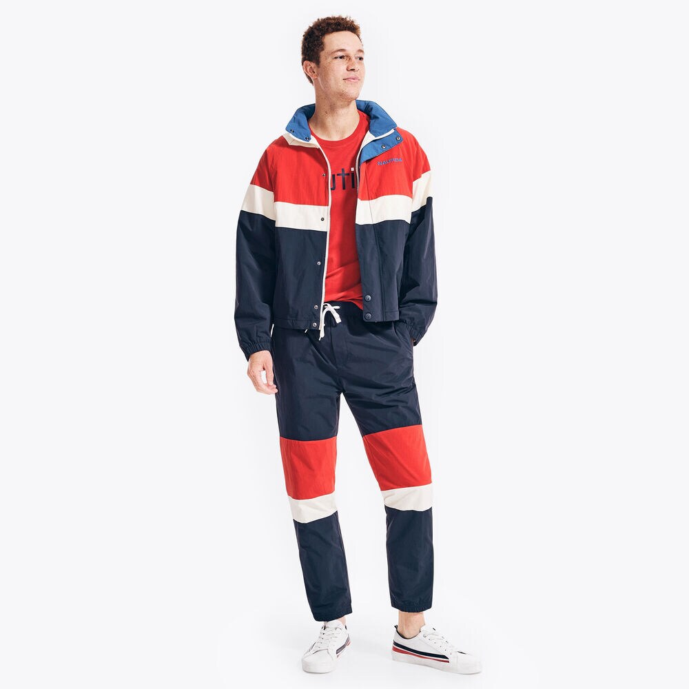 REISSUE COLORBLOCK PACKABLE JACKET,Sail Cream,large