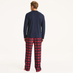 Men's Family Plaid Pajama Set,Lure Red,large