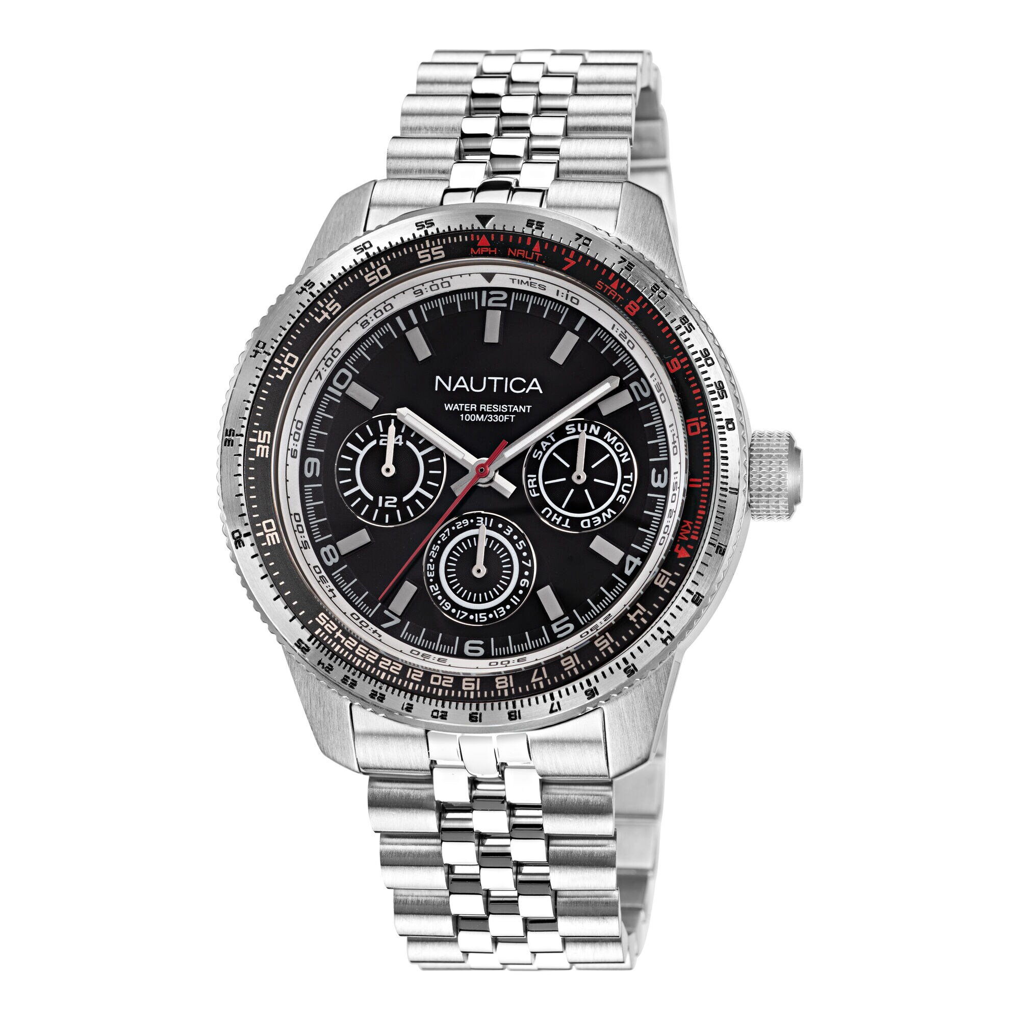 STAINLESS STEEL MULTI-FUNCTION WATCH,Multi,large