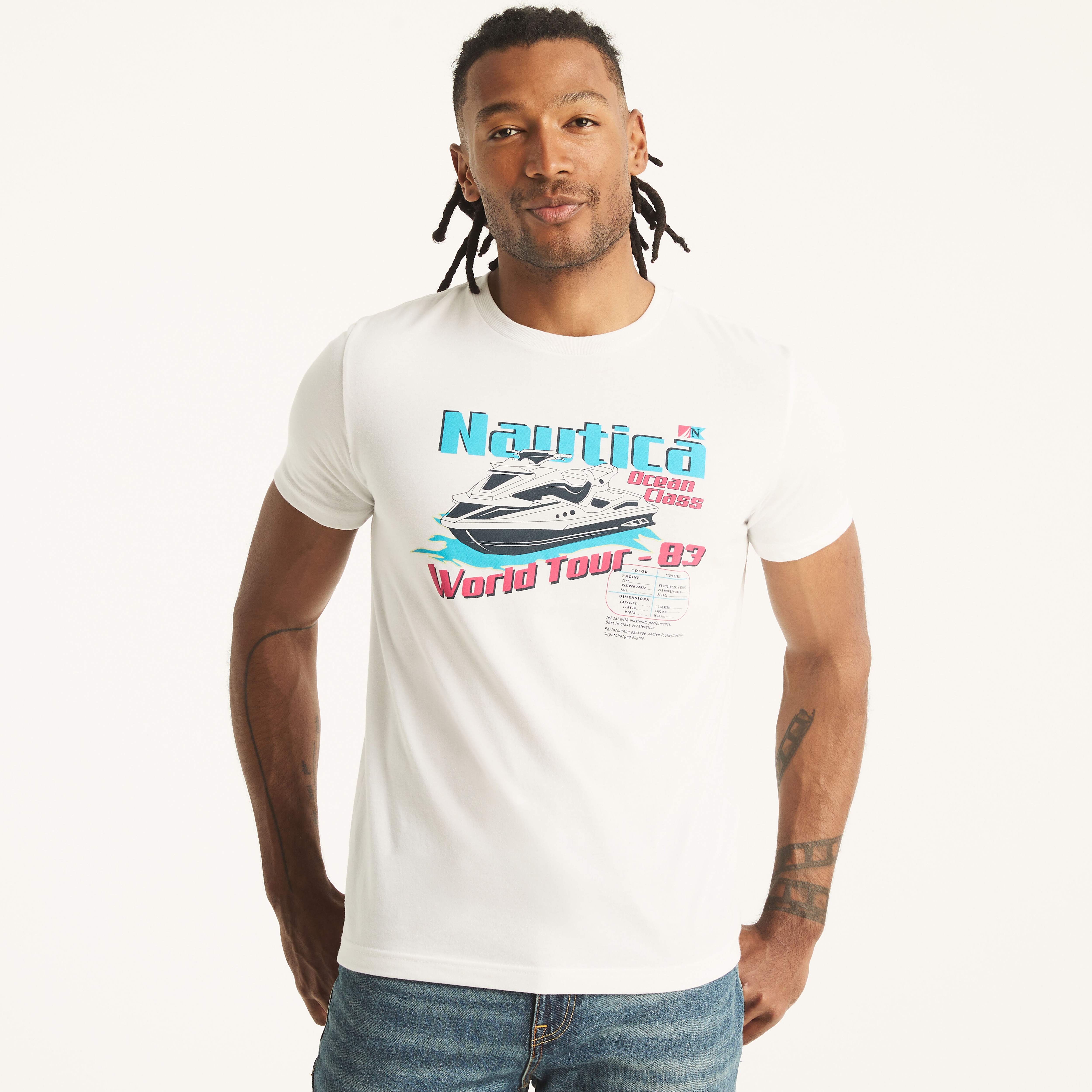 Nautica Mens Ocean Class Graphic T-Shirt
