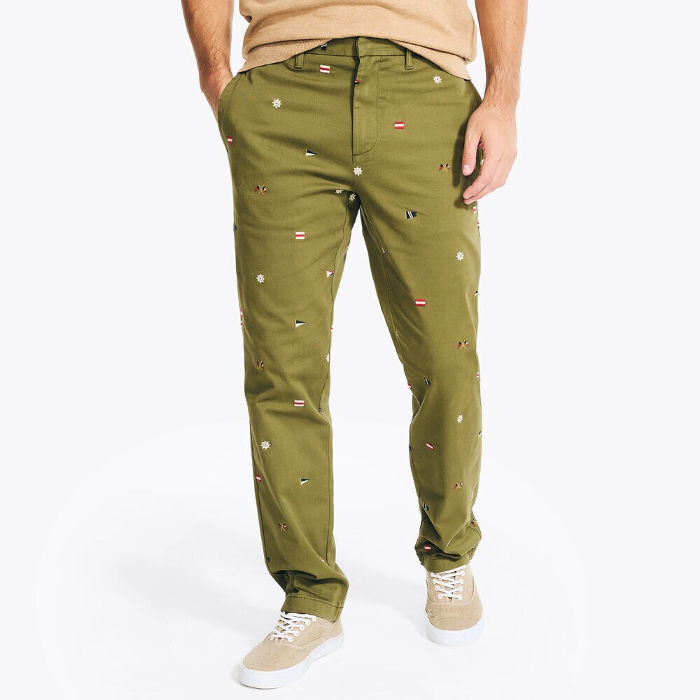 Embroidered Chino Pant,Spearmint,large