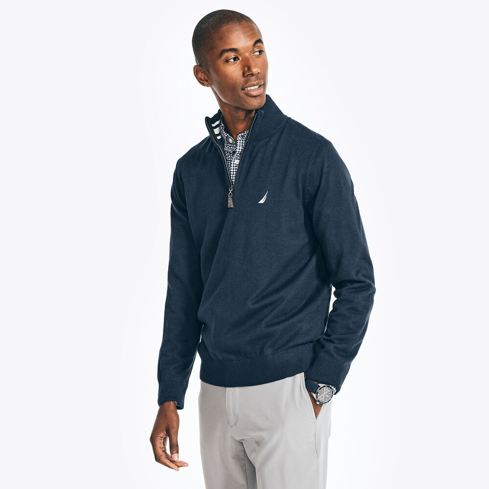 Navtech Quarter-Zip Sweater,Navy,large