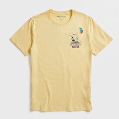 KITESURFING GRAPHIC T-SHIRT,Light Gold,large