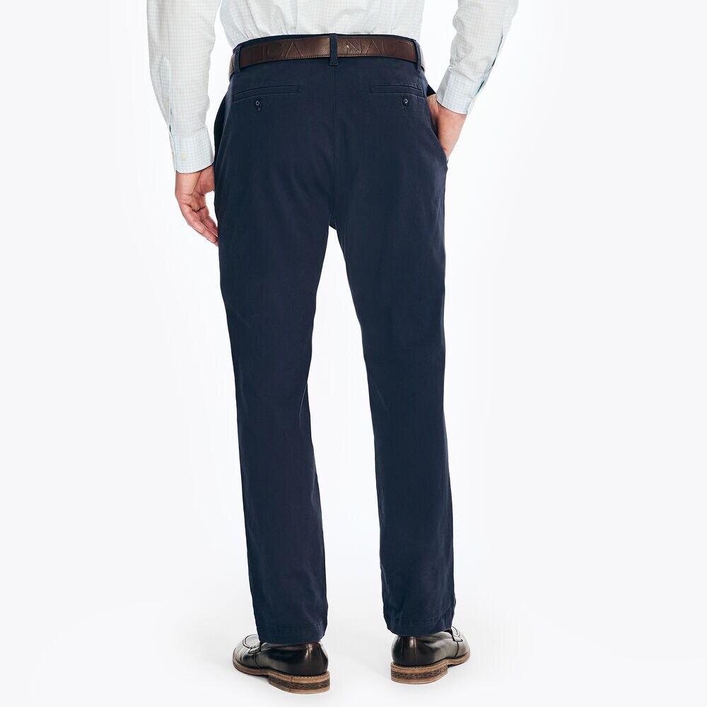 CLASSIC FIT PLEATED PANT,Navy,large
