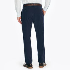 CLASSIC FIT PLEATED PANT,Navy,large