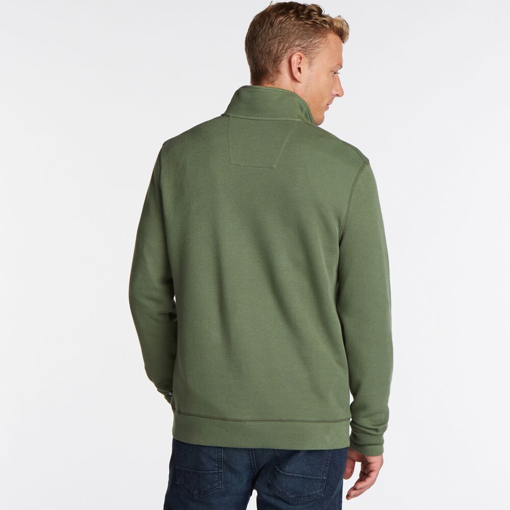 BRAND ICON QUARTER-ZIP PULLOVER,Pineforest,large