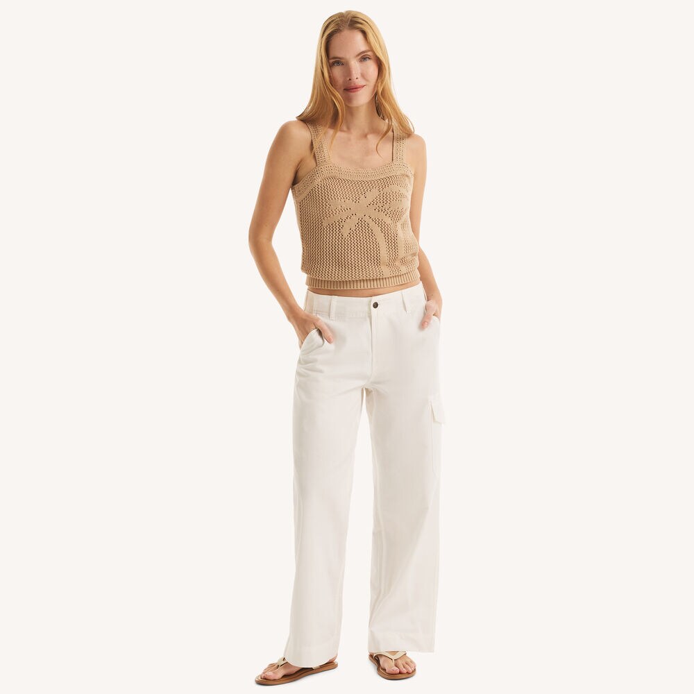 Relaxed Cargo Pant,Bright White,large