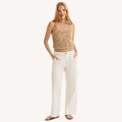 Relaxed Cargo Pant,Bright White,large