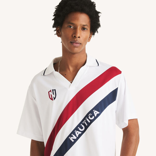 Relaxed Fit Performance Johnny Collar Polo