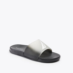 OVERSIZED BRAND ICON SLIDE SANDAL,True Black,large