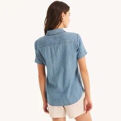 Chambray Camp Shirt,Worn Chambray,large