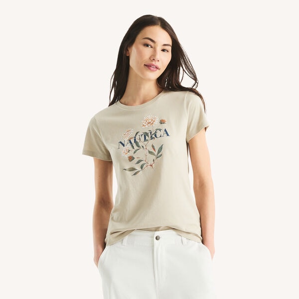 Logo Flower Graphic T-Shirt