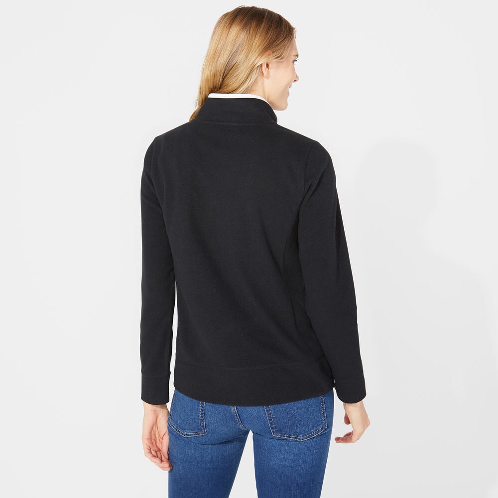 FULL ZIP NAUTEX FLEECE JACKET,True Black,large