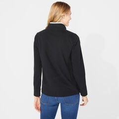 FULL ZIP NAUTEX FLEECE JACKET,True Black,large