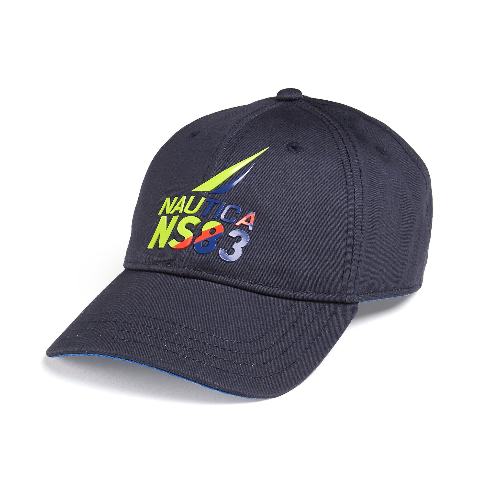 BASEBALL CAP IN BRAND ICON LOGO,Navy,large