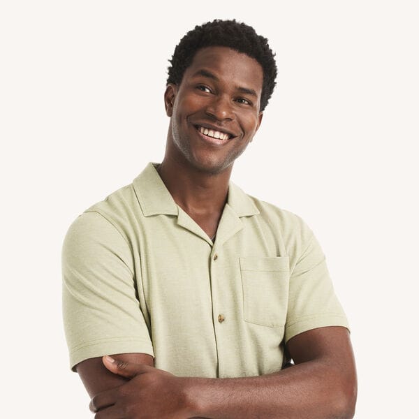 Classic Fit Button-Front Polo