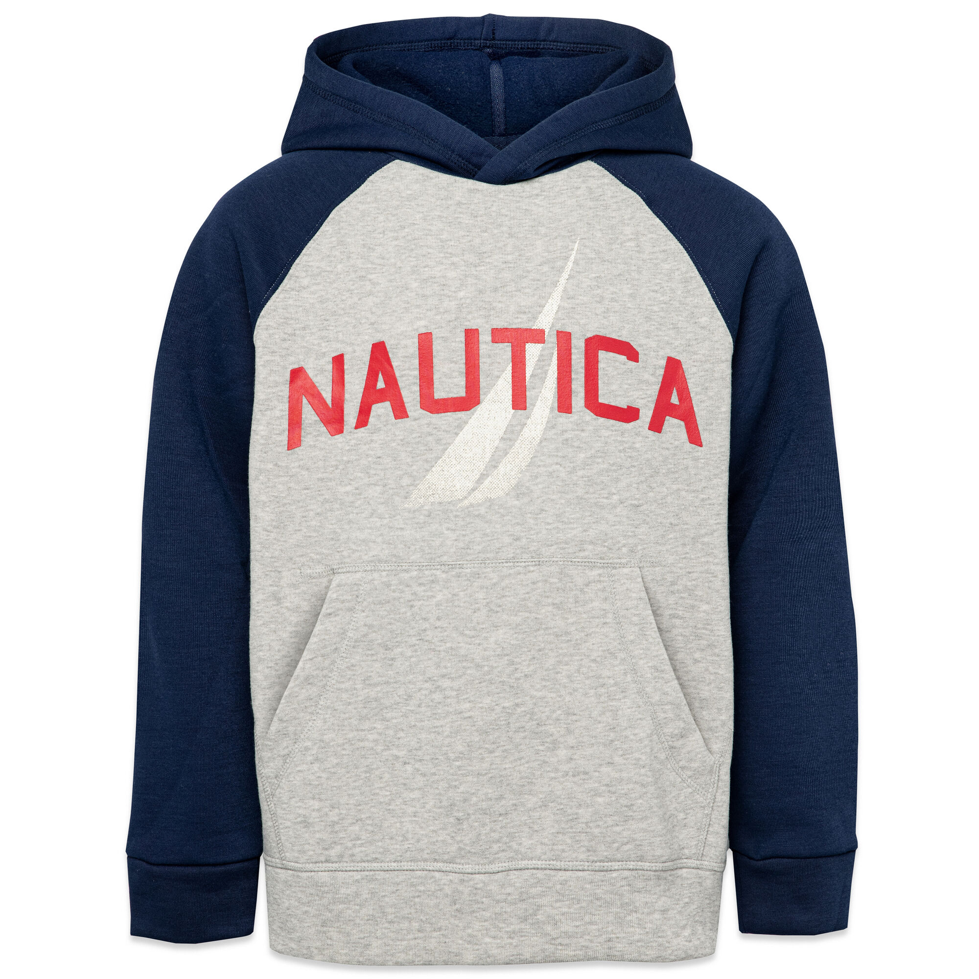 LITTLE BOYS' LOGO GRAPHIC PULLOVER HOODIE (4-7),Grey Heather,large