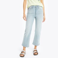 NAUTICA JEANS CO. TRUE FLEX HIGH-RISE DEMI-BOOT CROPPED DENIM,Federal Blue,large