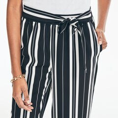 VERTICAL-STRIPED PANT,True Black,large