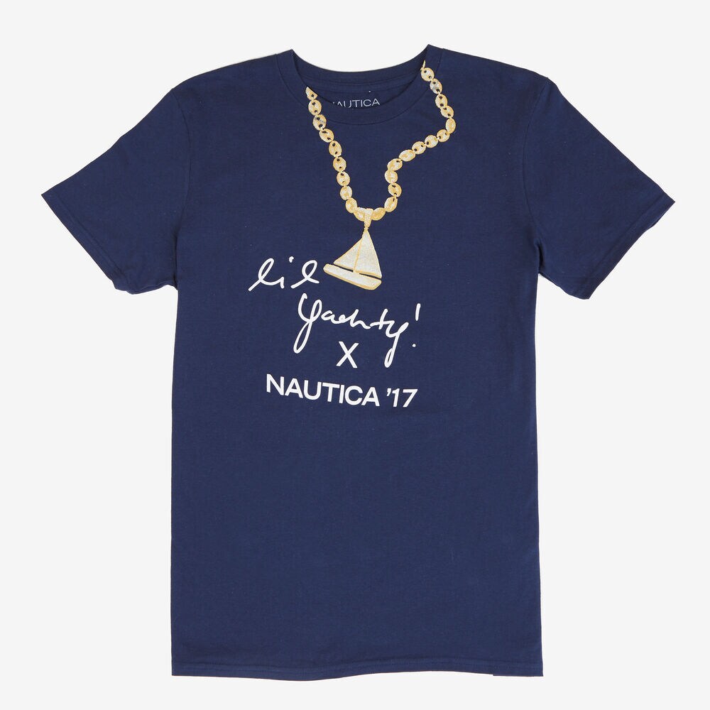 The Lil Yachty Collection by Nautica Graphic T-Shirt,Navy,large