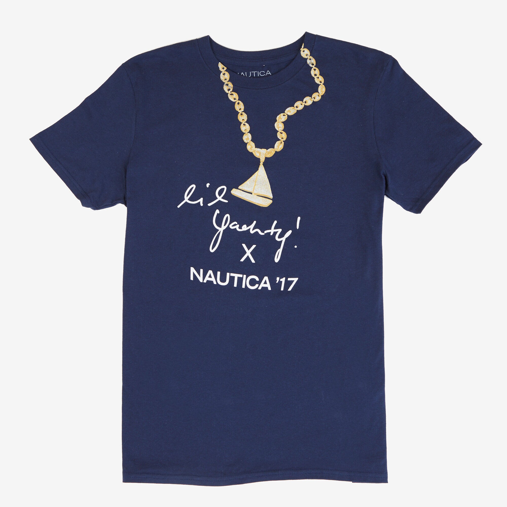 The Lil Yachty Collection by Nautica Graphic T-Shirt,Navy,large