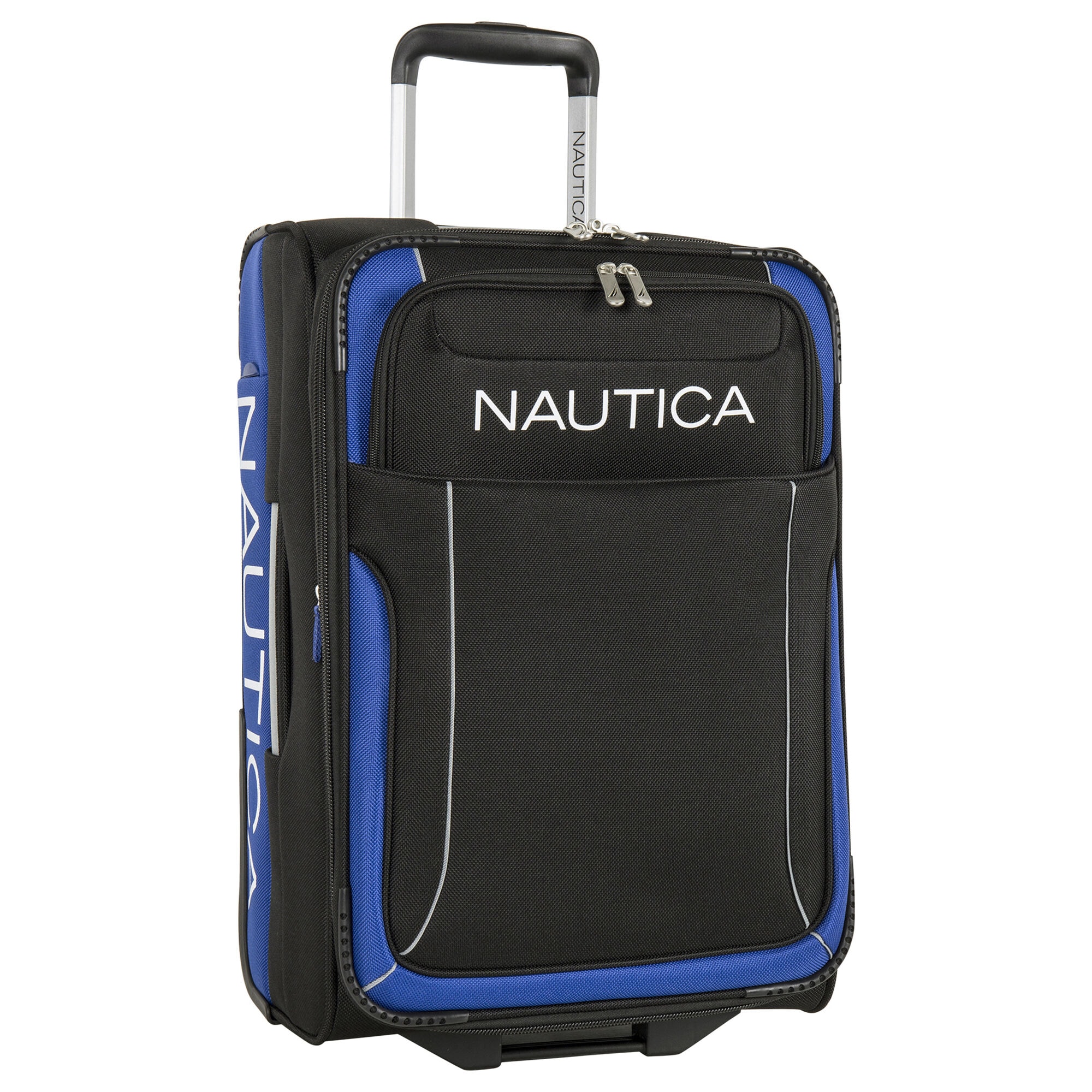 Point of Sail 21" Expandable Luggage in Black/Cobalt,True Black,large