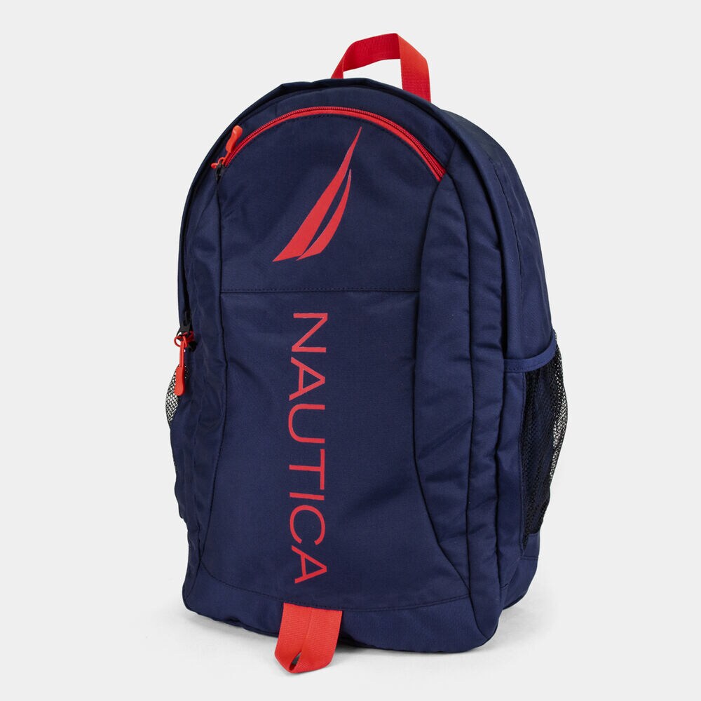 PANNELLED BACKPACK,Nautica Red,large