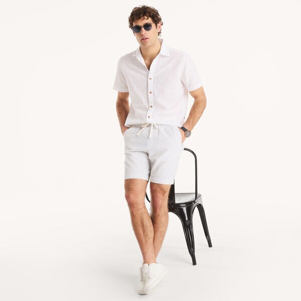 Short-Sleeve Linen Deck Shirt