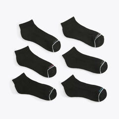ATHLETIC CORE QUARTER SOCKS, 6-PACK,Multi,large