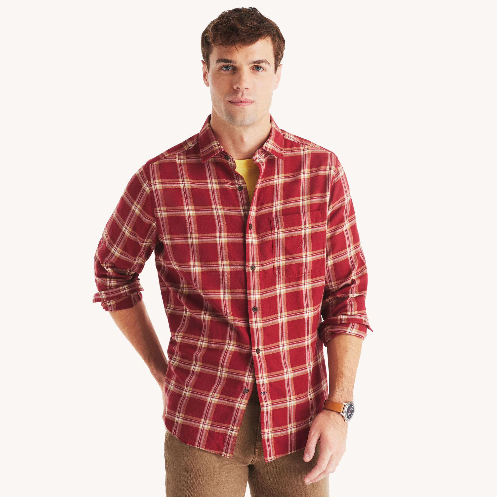 Plaid Shirt,Vintage Berry,large