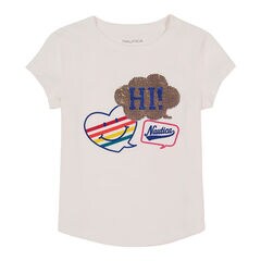 Girls' Hi Nautica T-Shirt (7-16),Antique White Wash,large