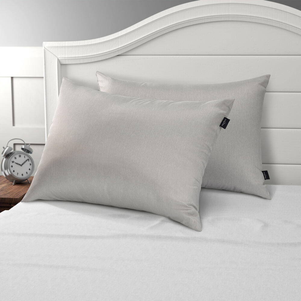 Charcoal-Infused King 2pc Pillows,Light Grey,large