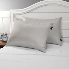 Charcoal-Infused King 2pc Pillows,Light Grey,large