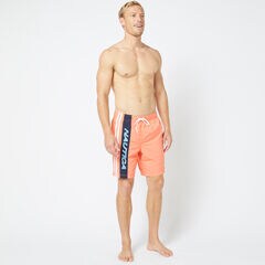 8" RACER STRIPE QUICK-DRY SWIM,Livng Coral,large