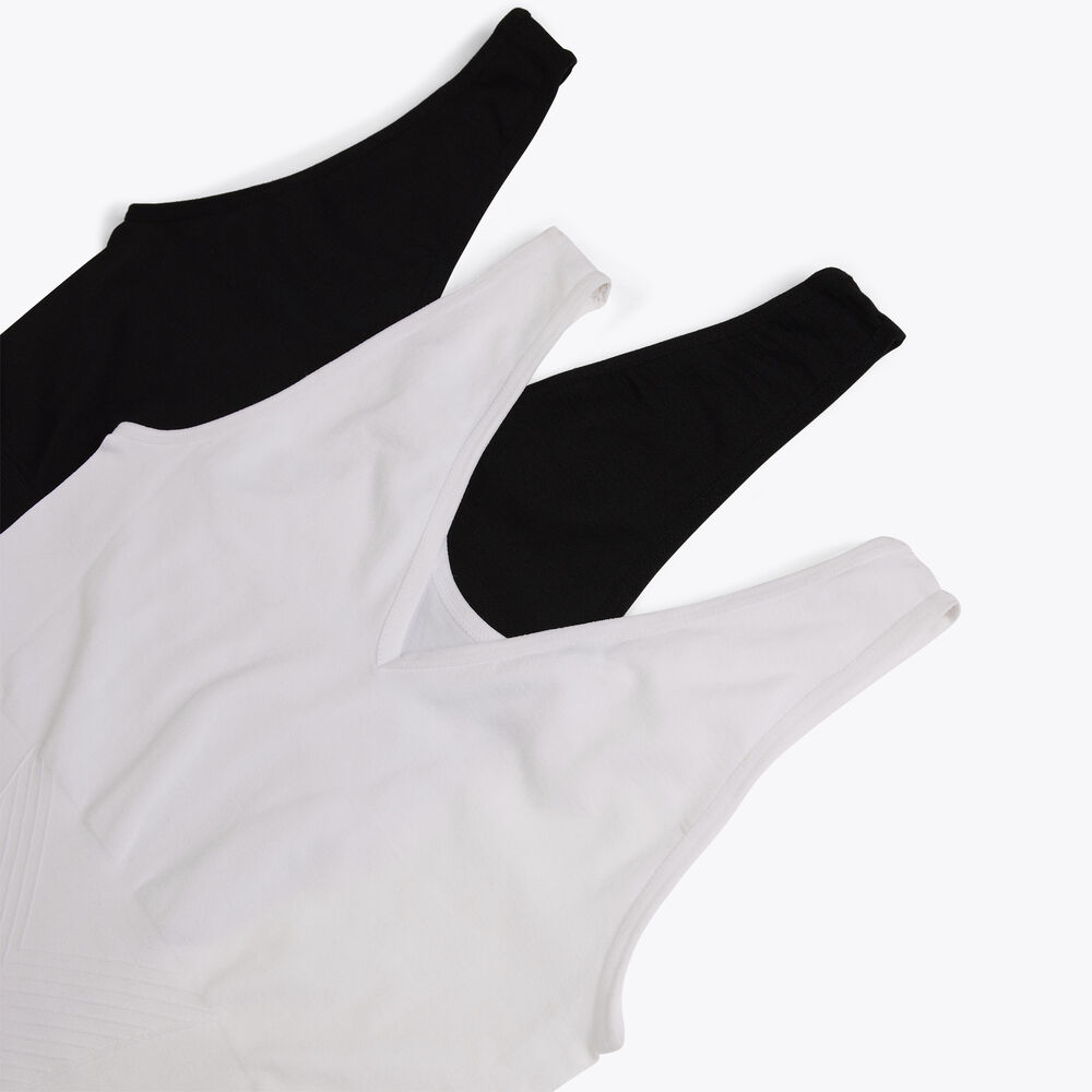 JACQUARD SHAPING TANK, 2-PACK,Black,large