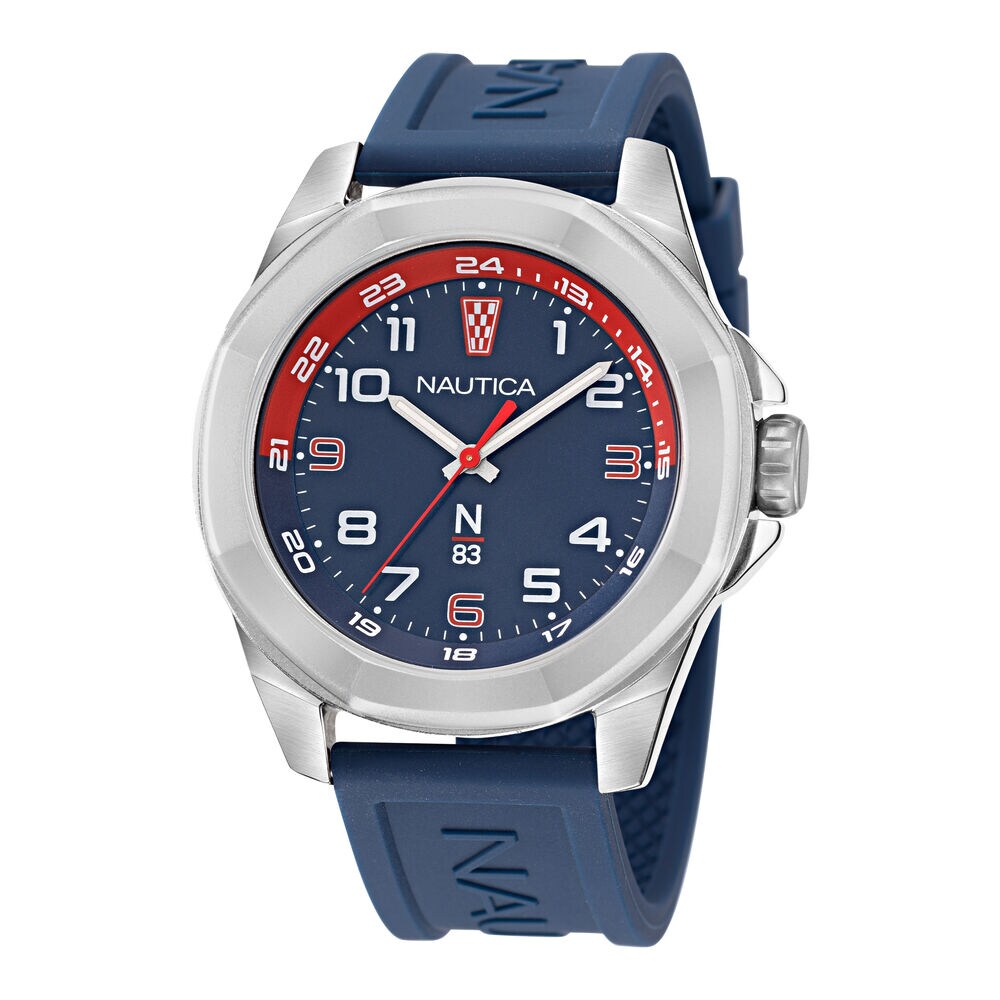 SILICONE 3-HAND WATCH,Multi,large