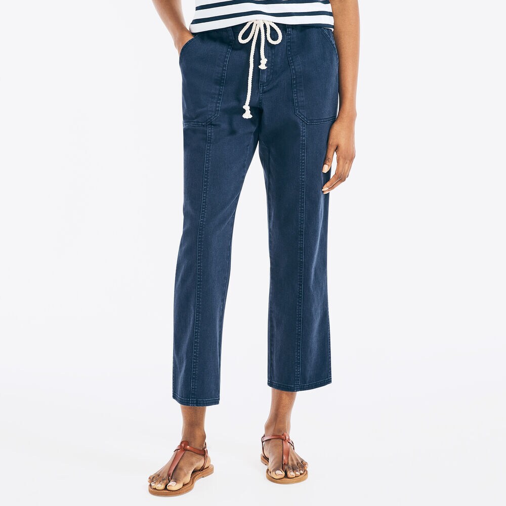 RELAXED FIT DRAWCORD PANT,Stellar Blue Heather,large